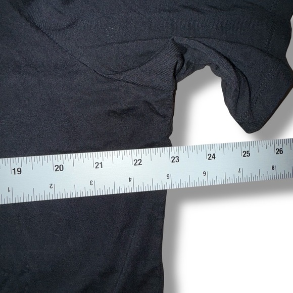 TALBOTS BUTTON SHOULDER MOCKNECK TOP - 2X Black - Picture 10 of 15